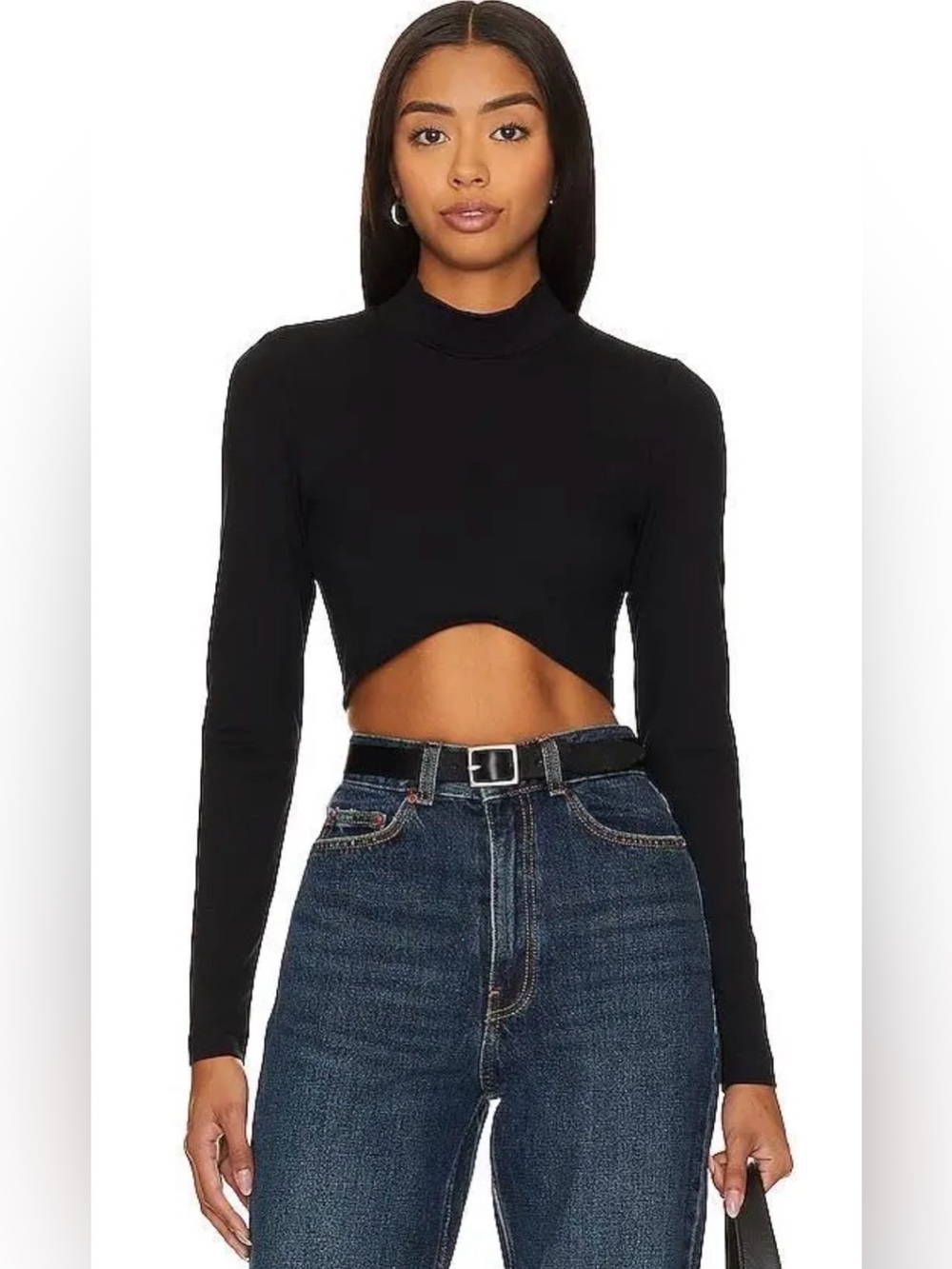 Dr. Denim Lizzie Top in Black
